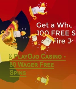 Low wagering free spins