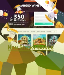 Non sticky bonus casino
